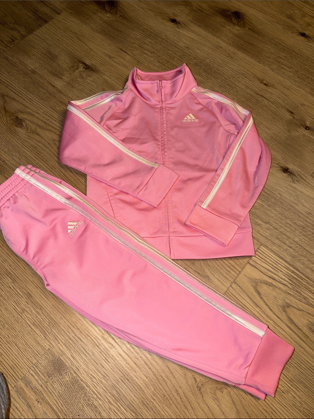adidas Kids Pink Sweatpants & Joggers Track Set